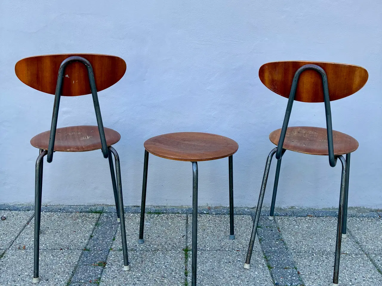 Billede 5 - 1960’er teak sæt 2 stole og bord.