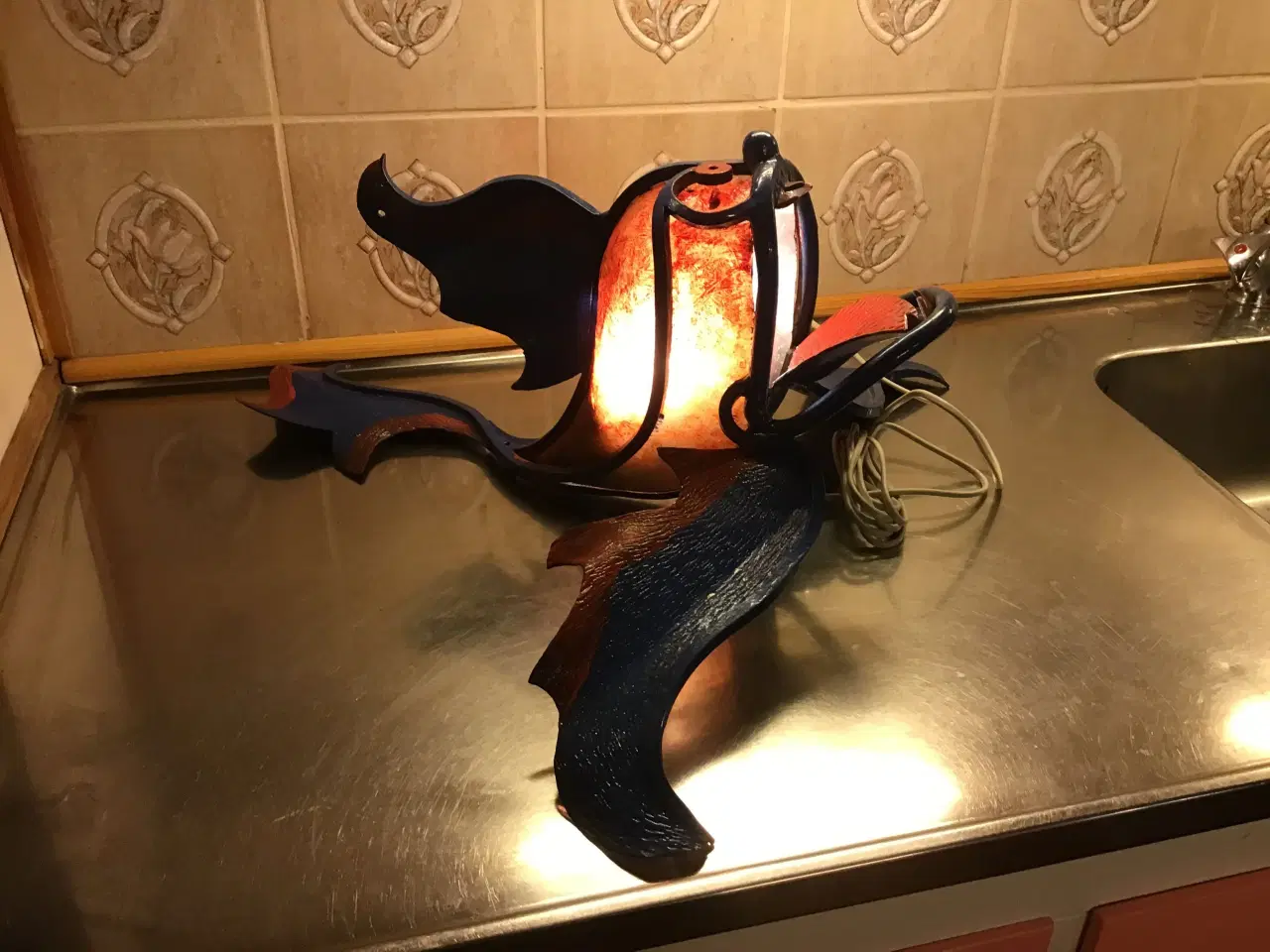 Billede 4 - Unik dragefisk lampe