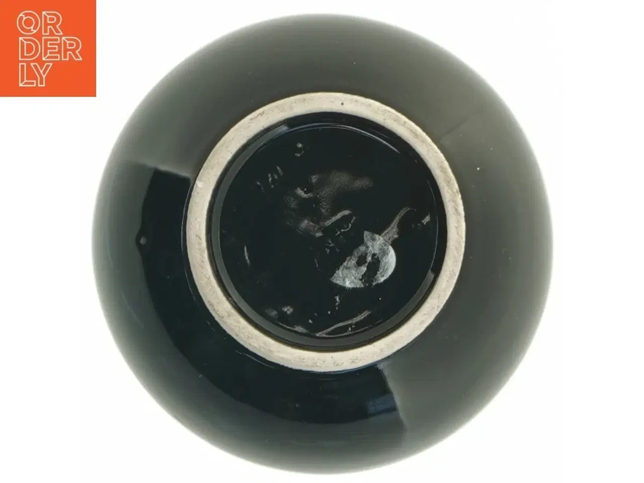 Billede 6 - Sort keramik vase (str. 14 x 8 cm)