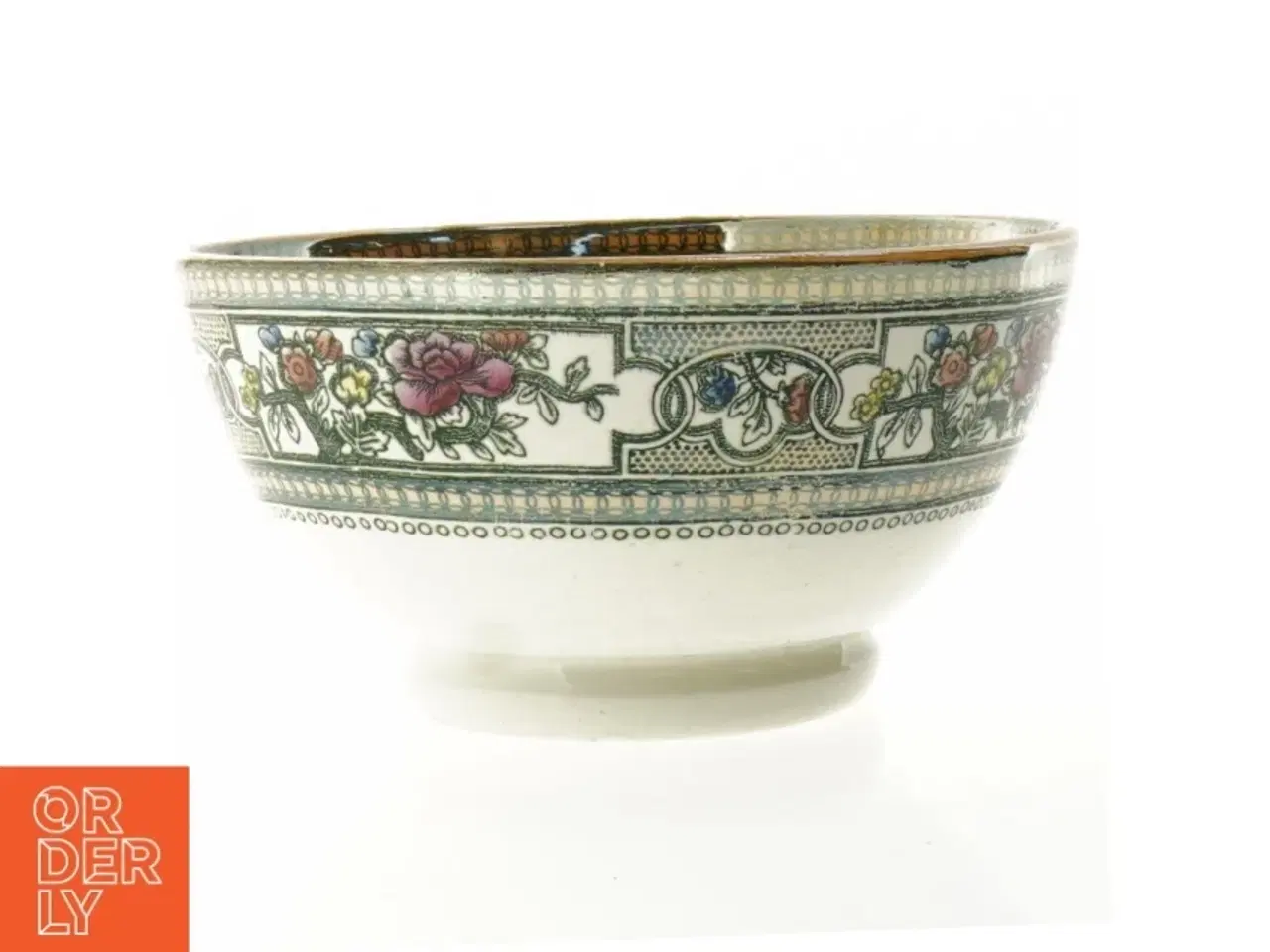 Billede 1 - Dekorativ porcelænsskål (str. 22 x 11 cm)