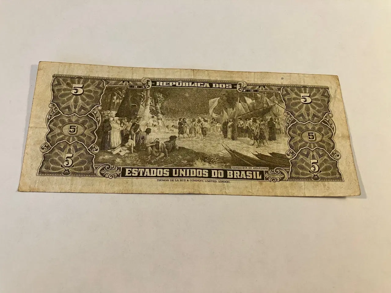 Billede 2 - 5 Cruzeiros Brazil banknote