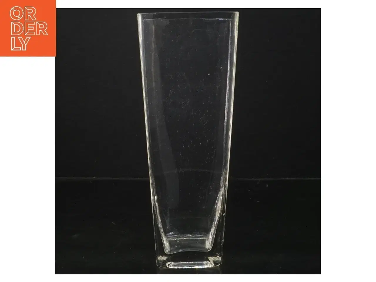 Billede 1 - Rektangulær glasvase (str. 23,5 cm)