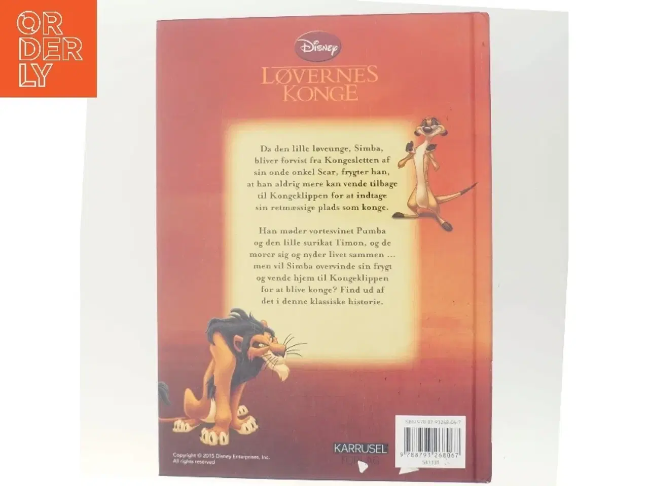 Billede 3 - Løvernes Konge Disney (Bog)