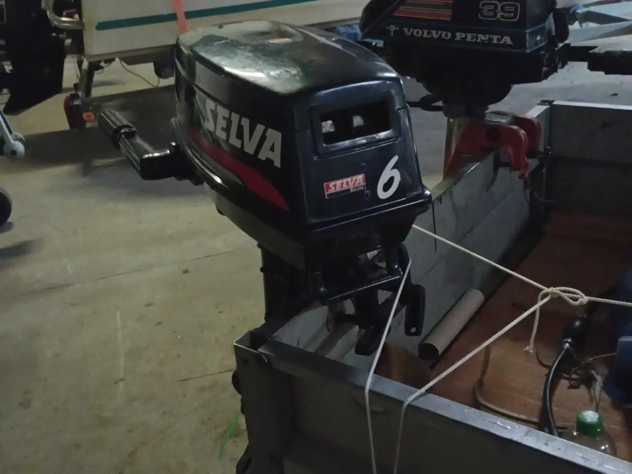 Billede 3 - 6 hk selva påhængsmotor, 2takt,langt ben,pl.