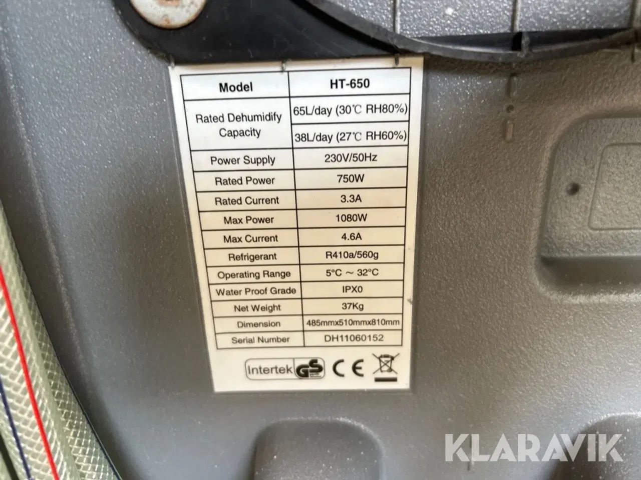 Billede 3 - Affugter Intertek HT 650