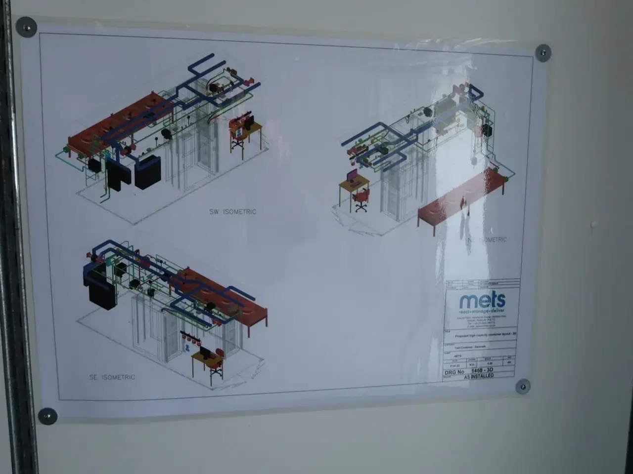 Billede 31 - 20 fods isolering container indrettet som testcenter af overskudsvarme (læs beskrivelse)