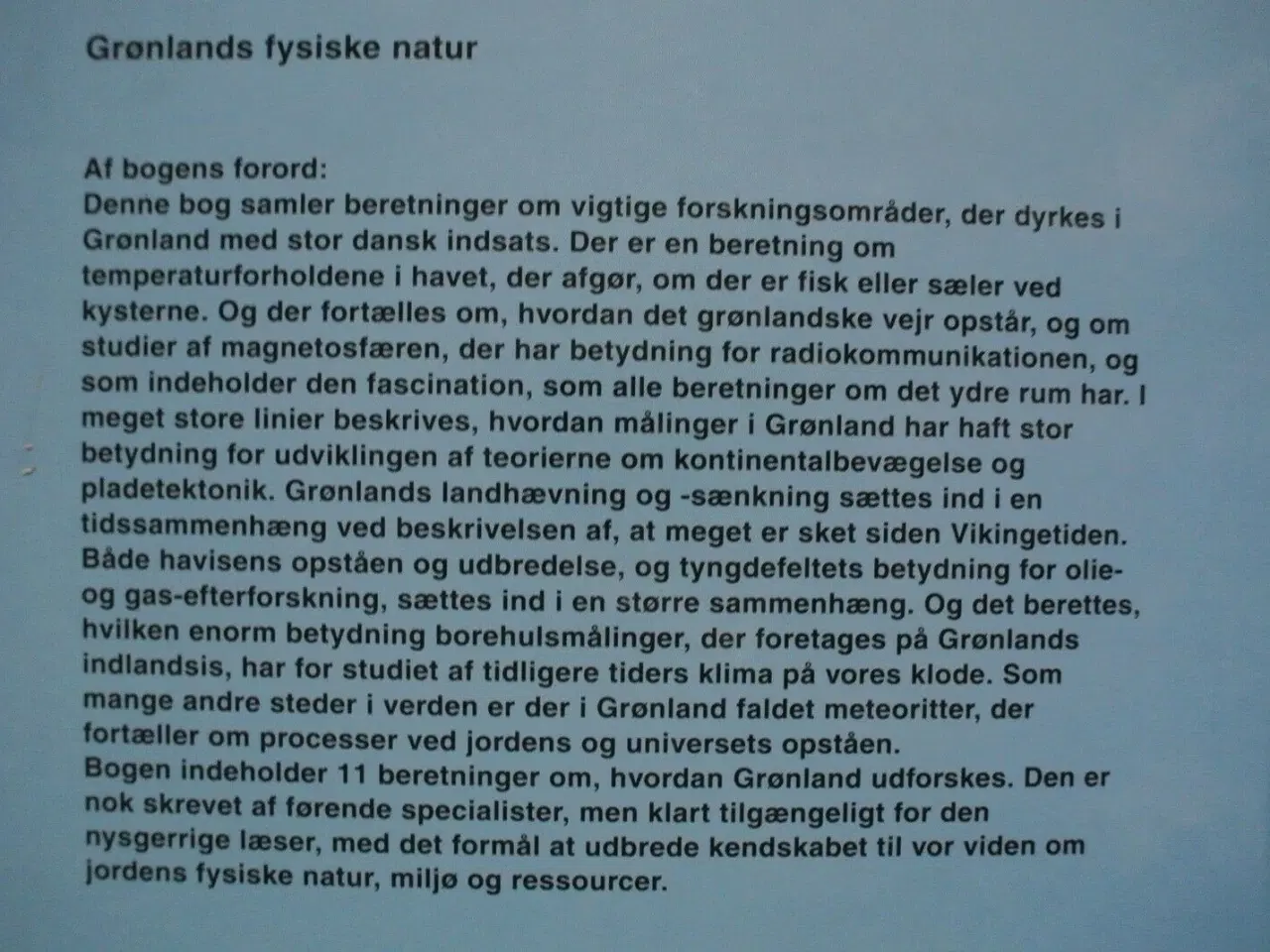 Billede 3 - grønlands fysiske natur, red. af søren gregersen, 