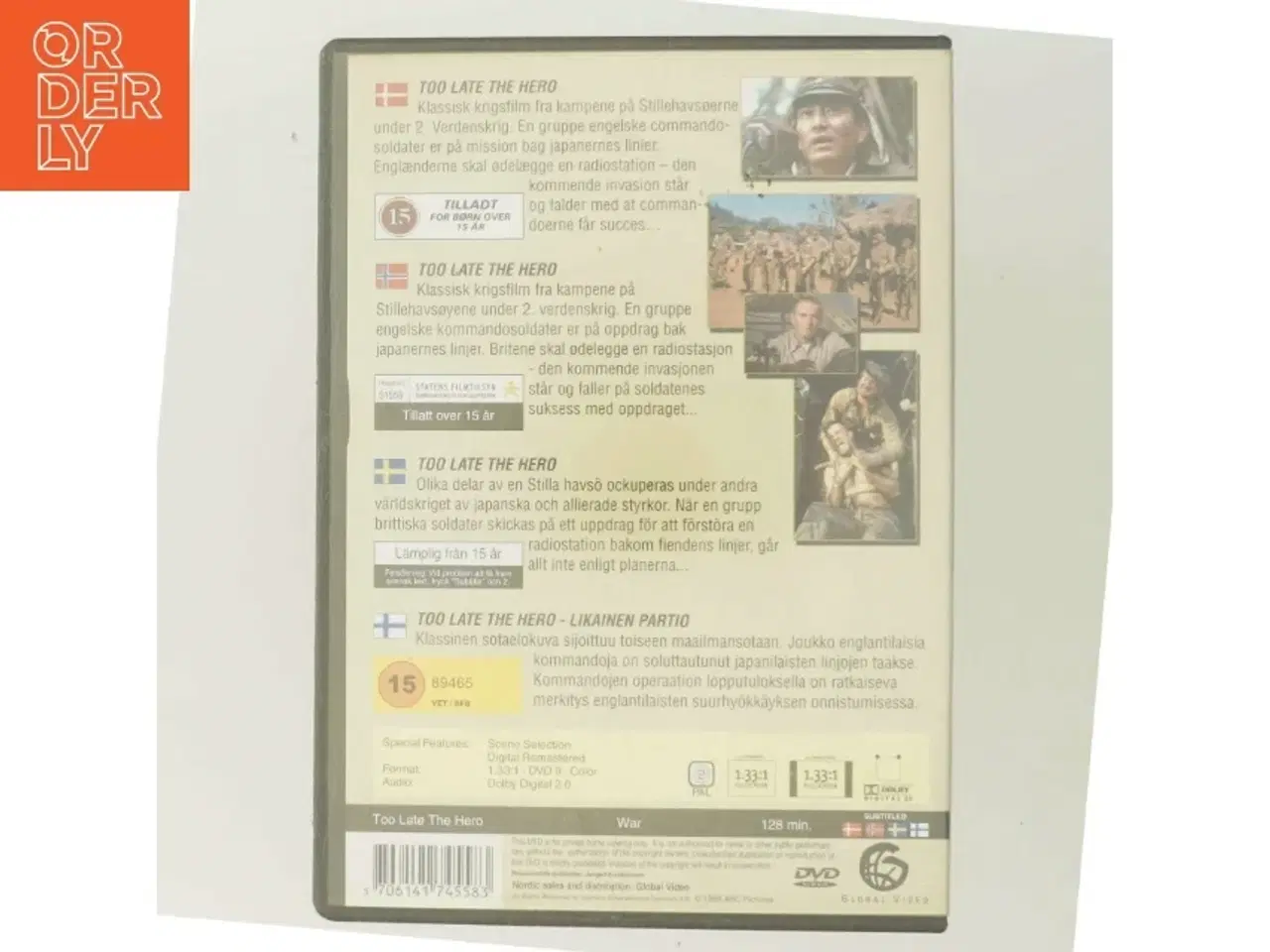 Billede 3 - Too Late the Hero med Michael Caine (DVD)