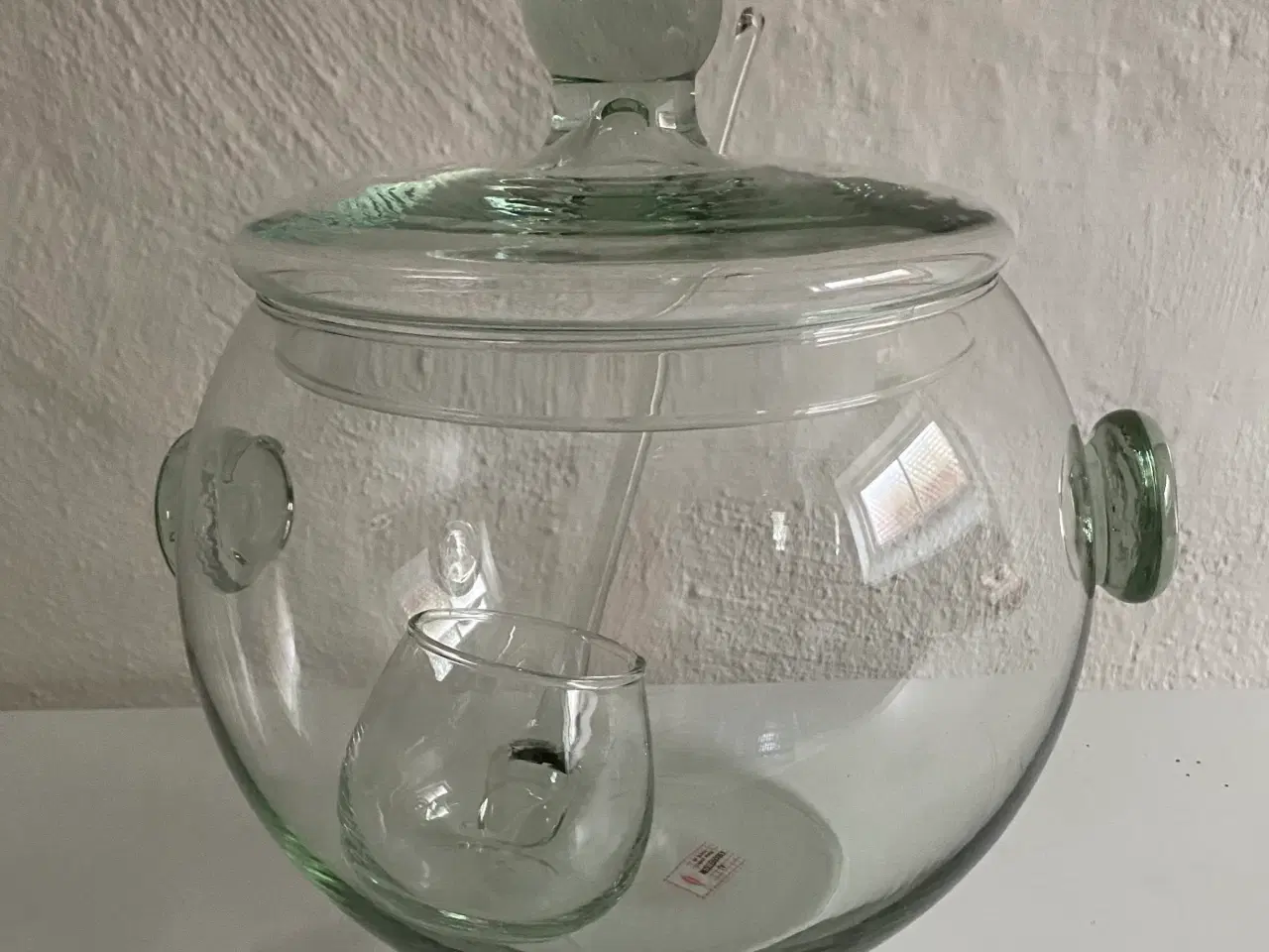 Billede 1 - Stor vintage glasbowle – festlig og dekorativ
