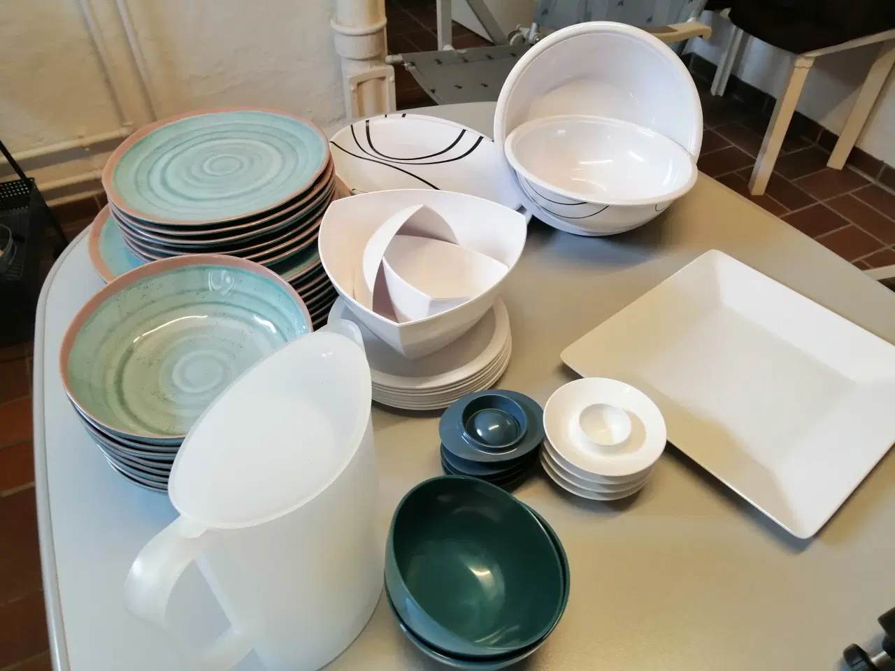 Billede 2 - kopper, glas, bestik,  middag