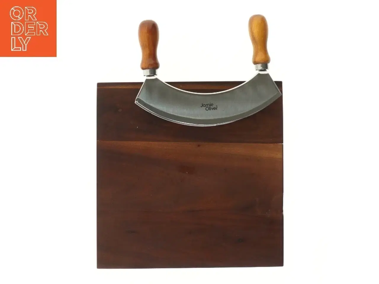 Billede 2 - Hakkejern og skærebræt fra Jamie Oliver (str. 17 cm og 22x22 cm)
