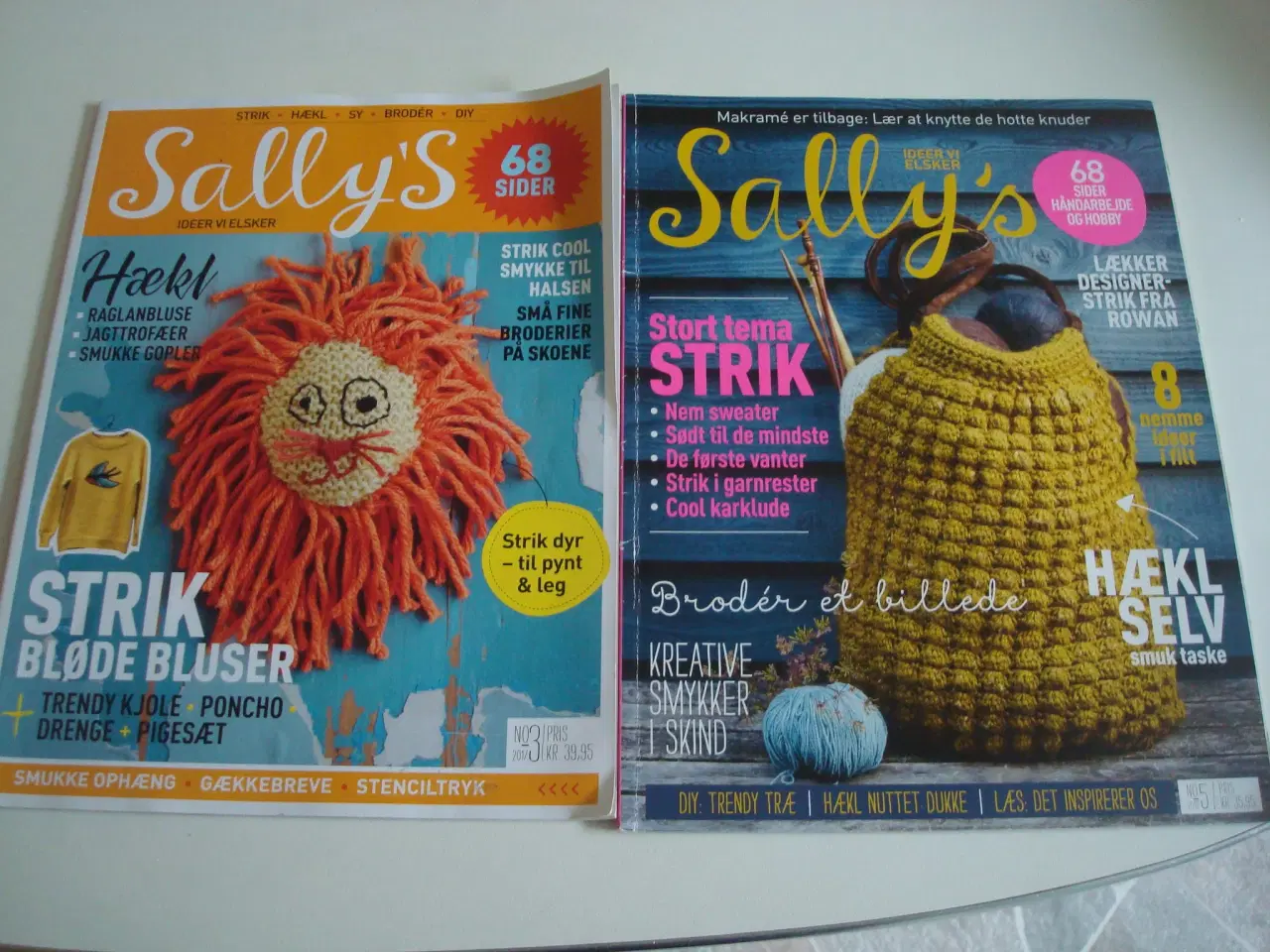 Billede 1 - Sally´s nr. 5 2015 og nr. 3 2017 blade