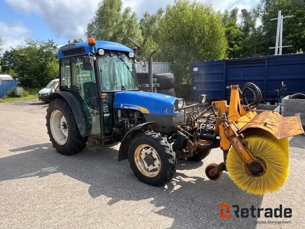 Billede 2 - New Holland TN75F med hydraulisk kost