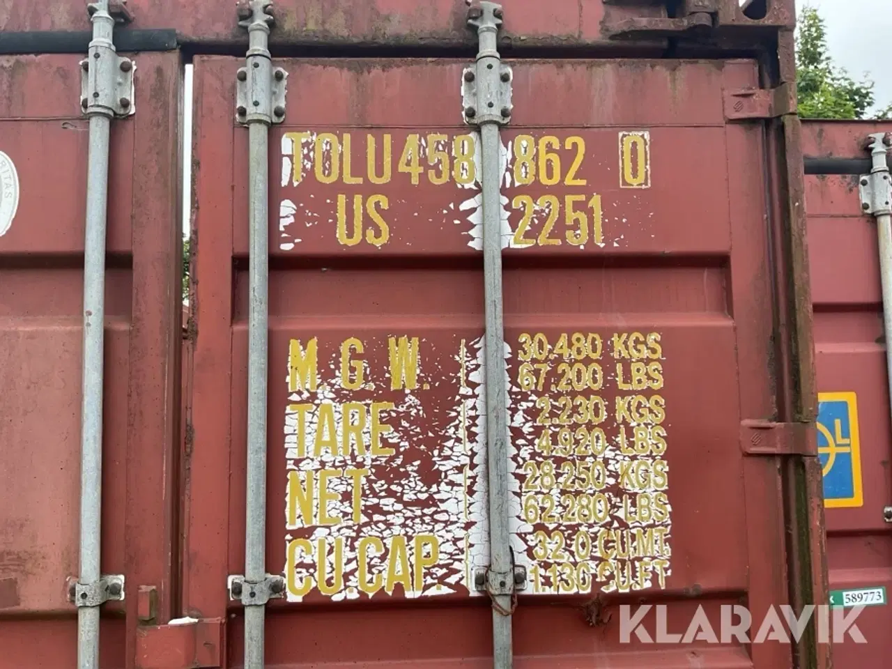 Billede 7 - 20 fods container SICOM 1CC OT 30/92 , uden tag