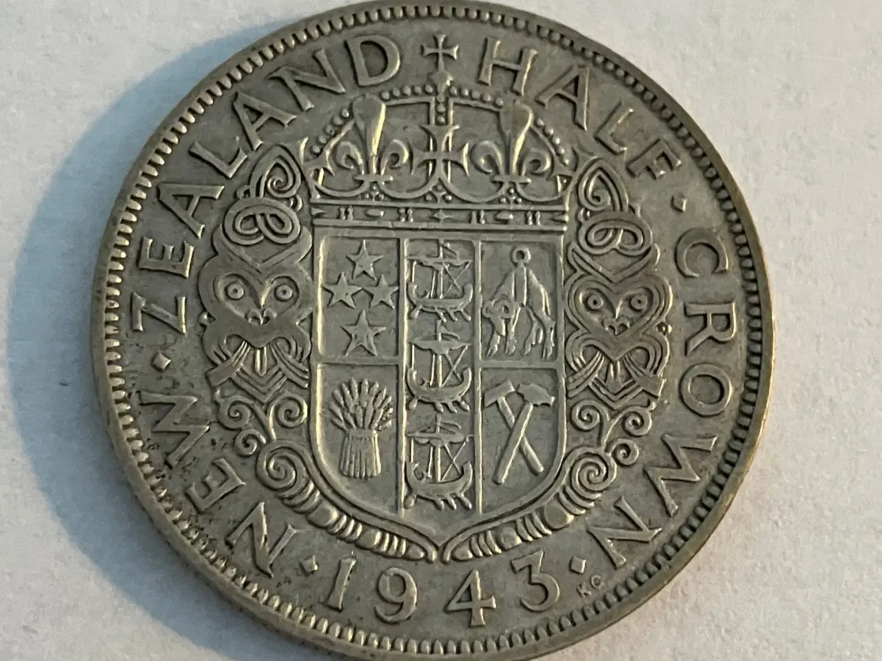 Billede 1 - Half Crown 1943 New Zealand
