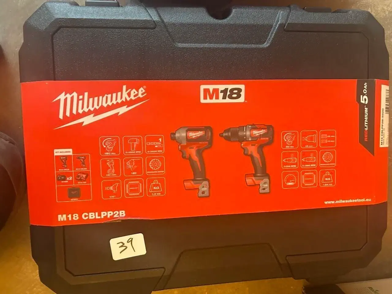 Billede 1 - MILWAUKEE Skruemaskinesæt CBLPP2B