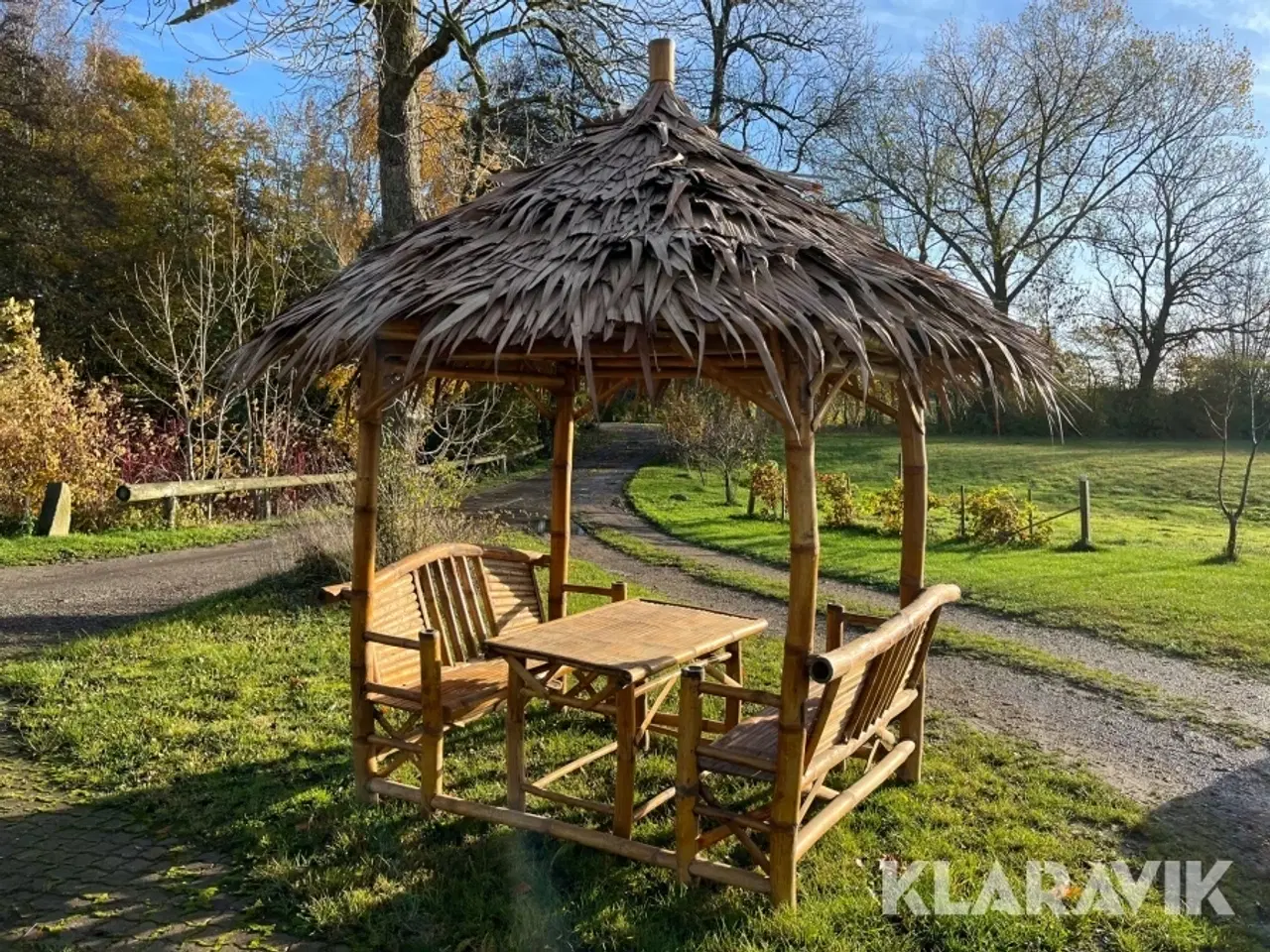 Billede 1 - Bambus hytter 3 styk