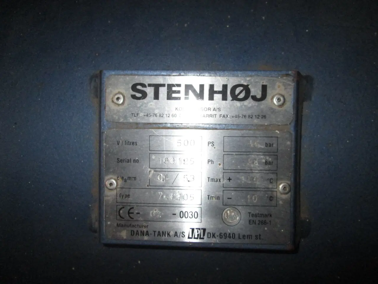 Billede 3 - el kompessor  stenhøj 3 cylenderet 380 volt 500L