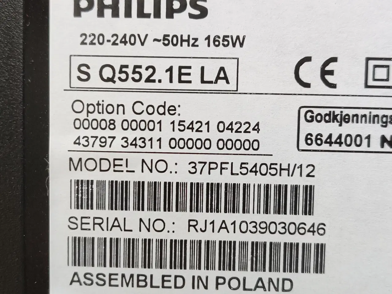 Billede 2 - Philips TV, 37"