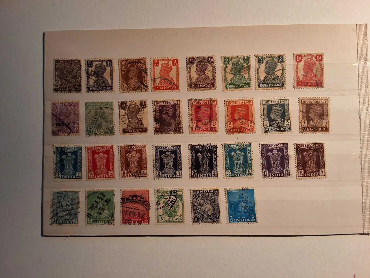 Billede 1 - Indien, 30 frimærker, stemplet