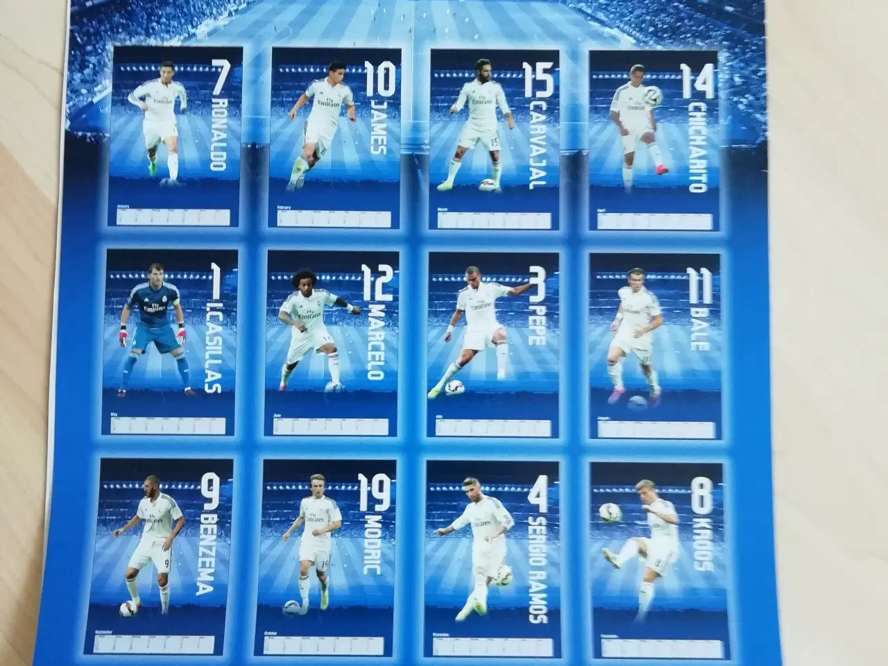 Billede 1 - kalender med billeder, Real Madrid