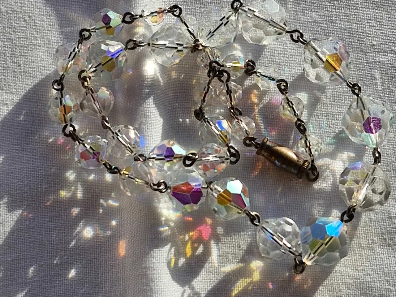 Billede 3 - Smuk krystal halskæde fra 60'erne