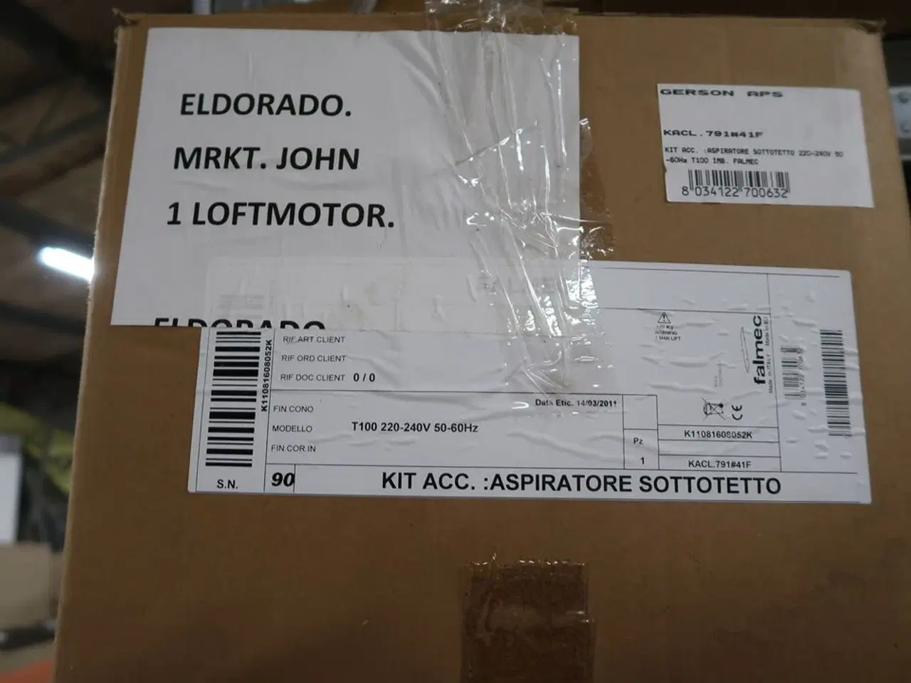 Billede 2 - Ekstern motor FALMEC KACL 791 41 F