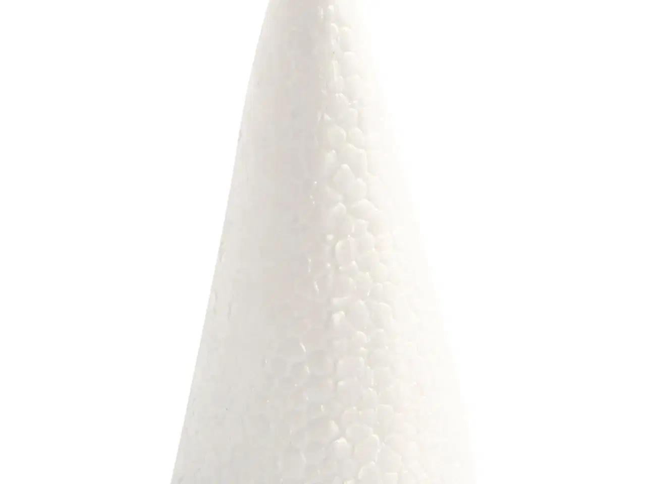 Billede 1 - Kegle, H: 11 cm, diam. 5,5 cm, hvid, 5stk./ 1 pk.