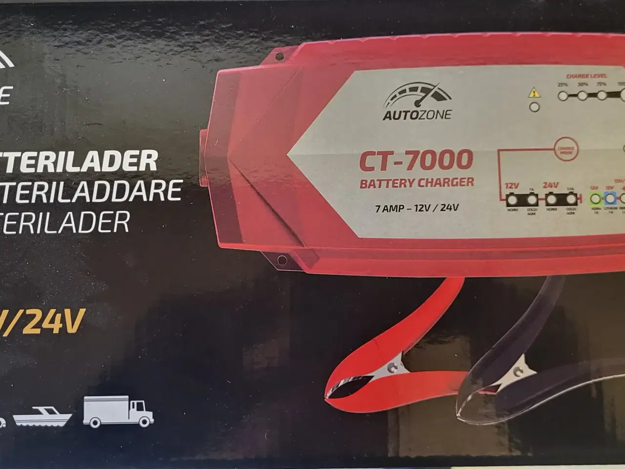 Billede 1 - Batterilader 5-i-1 til biler både motor o.lign