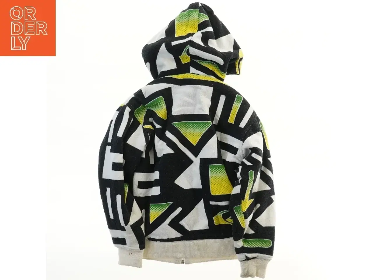 Billede 2 - Foret Quiksilver hættetrøje med grafisk mønster (str. 140)