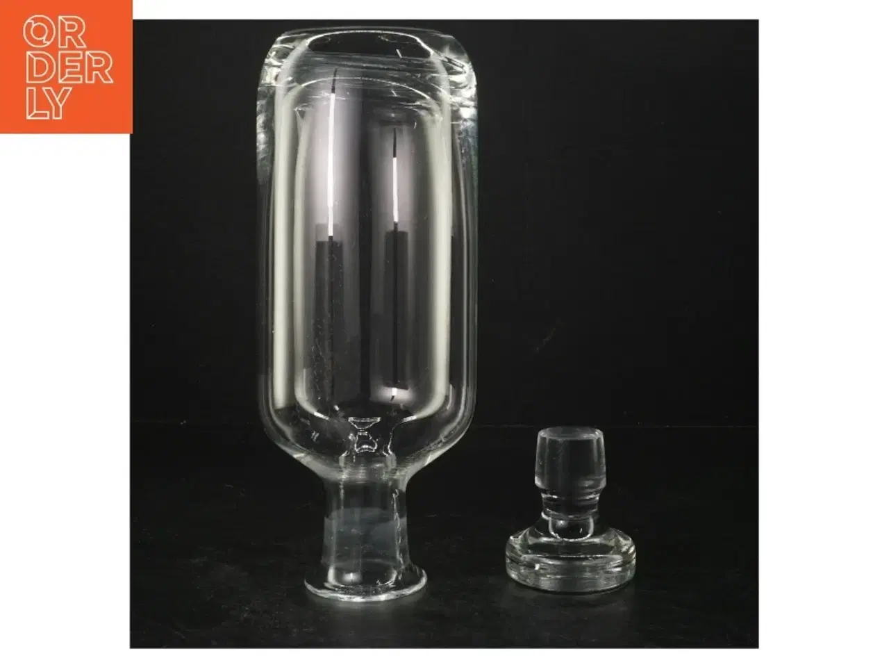 Billede 2 - Glaskaraffel med prop (str. 29 cm)