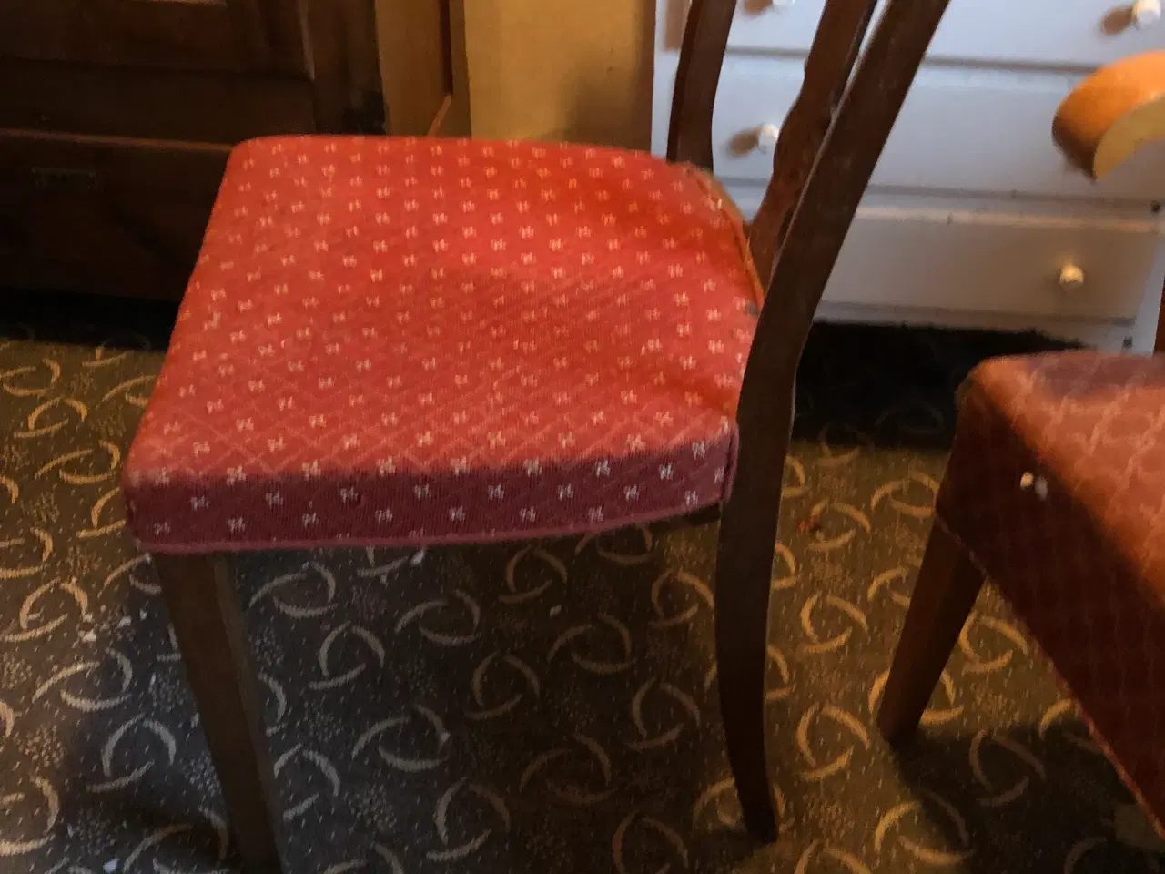 Billede 1 - Antik spisebord stol. 
