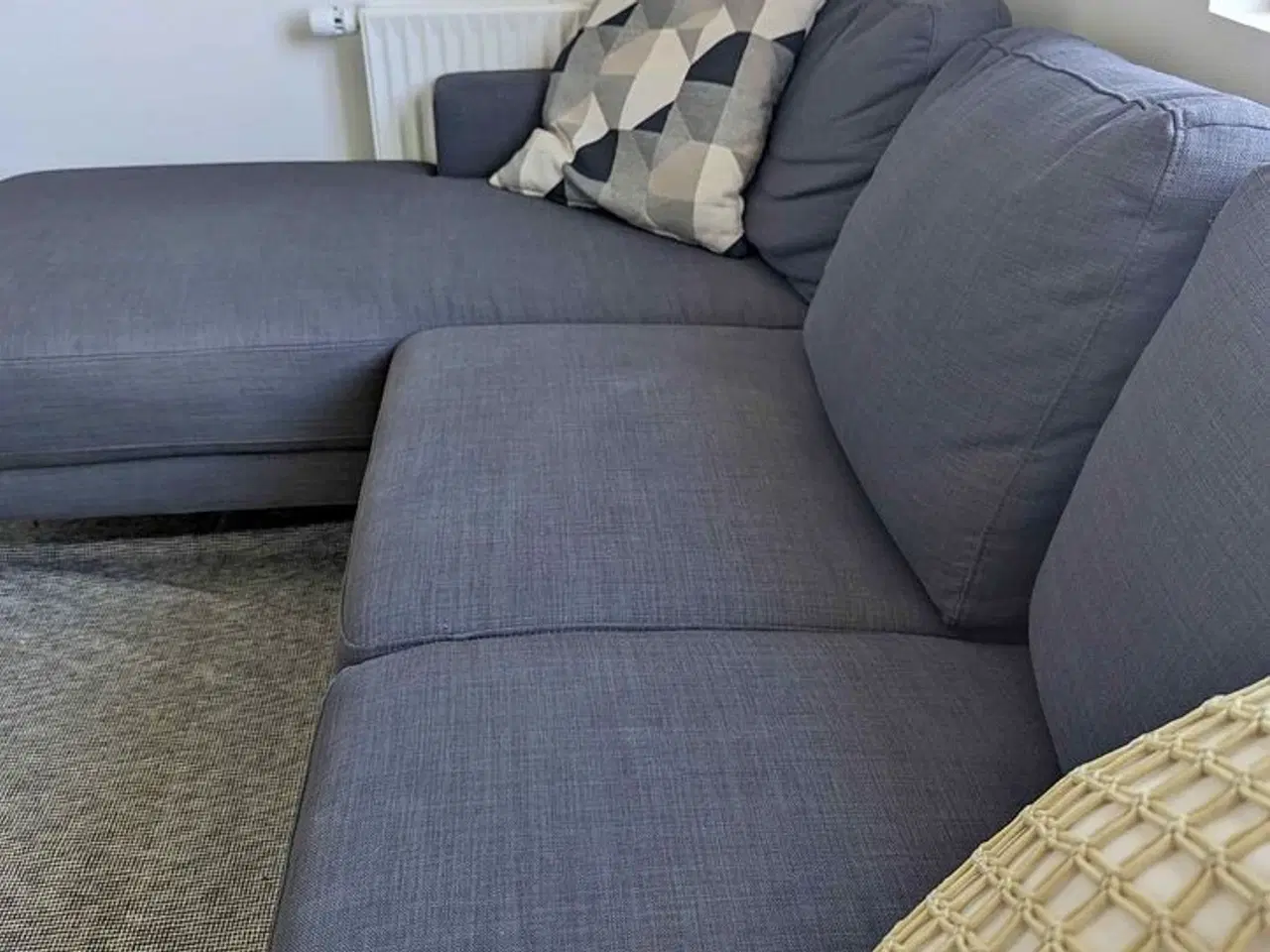 Billede 4 - Sofa EGENSE chaise longue dark gray fabric