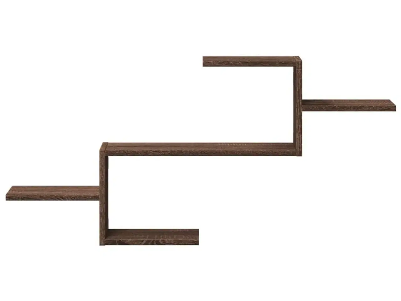 Billede 4 - Væghylde 104x15x49 cm konstrueret træ brun egetræsfarve