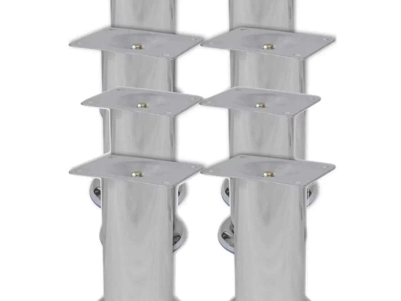 Billede 1 - Runde sofaben i krom 8 stk. 120 mm