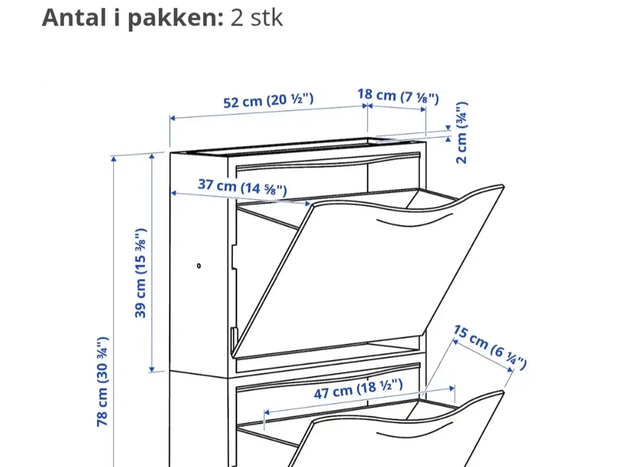 Billede 4 - Ikea Trones skoskabe 