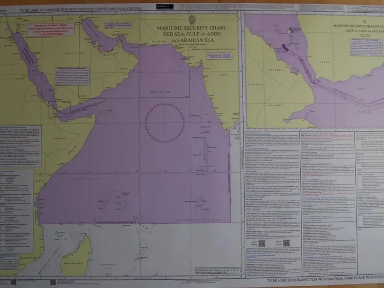 Billede 1 - Søkort Maritime Security Chart Red Sea & Gulf Aden