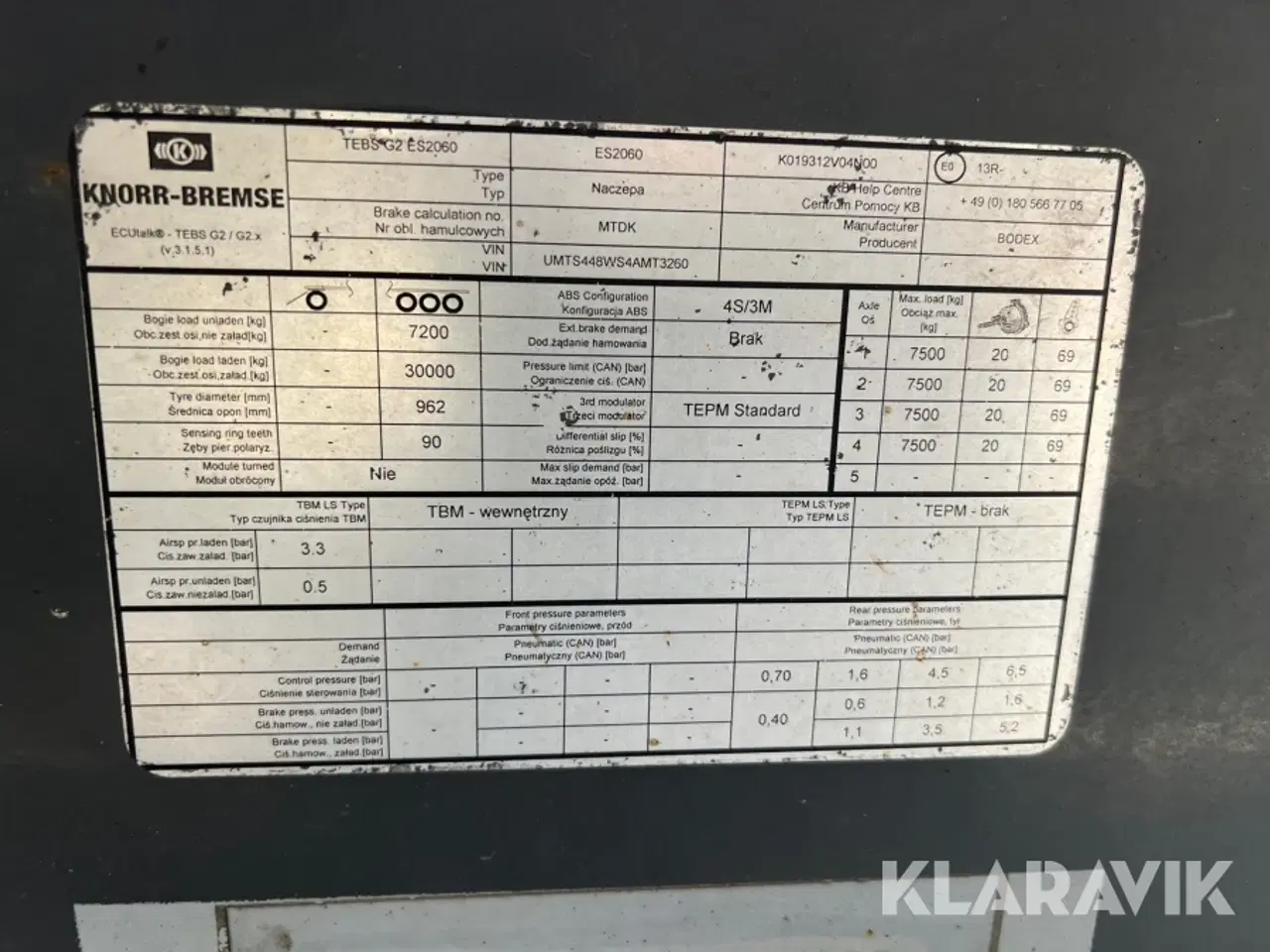 Billede 5 - Trailer walking floor MTDK S448