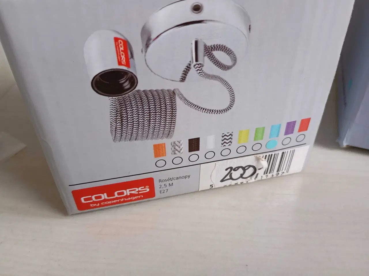 Billede 10 - Turkis farvet loftslampe. Colors By Copenhagen 