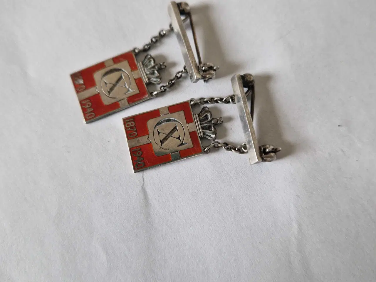 Billede 7 - Manchet knapper mv Georg Jensen kongemærker 