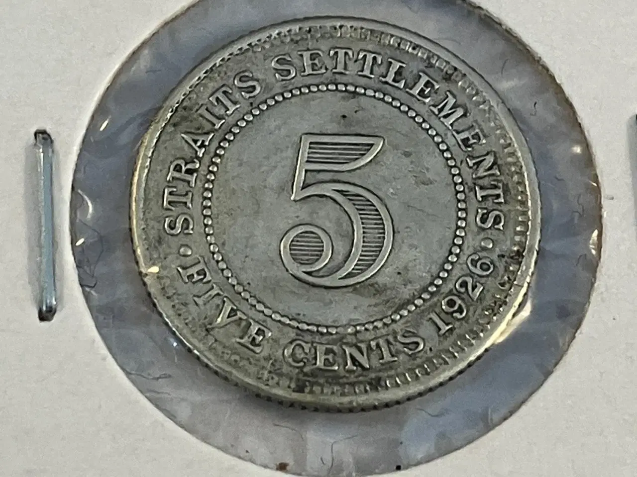 Billede 1 - 5 Cents Straits Settlements 1926