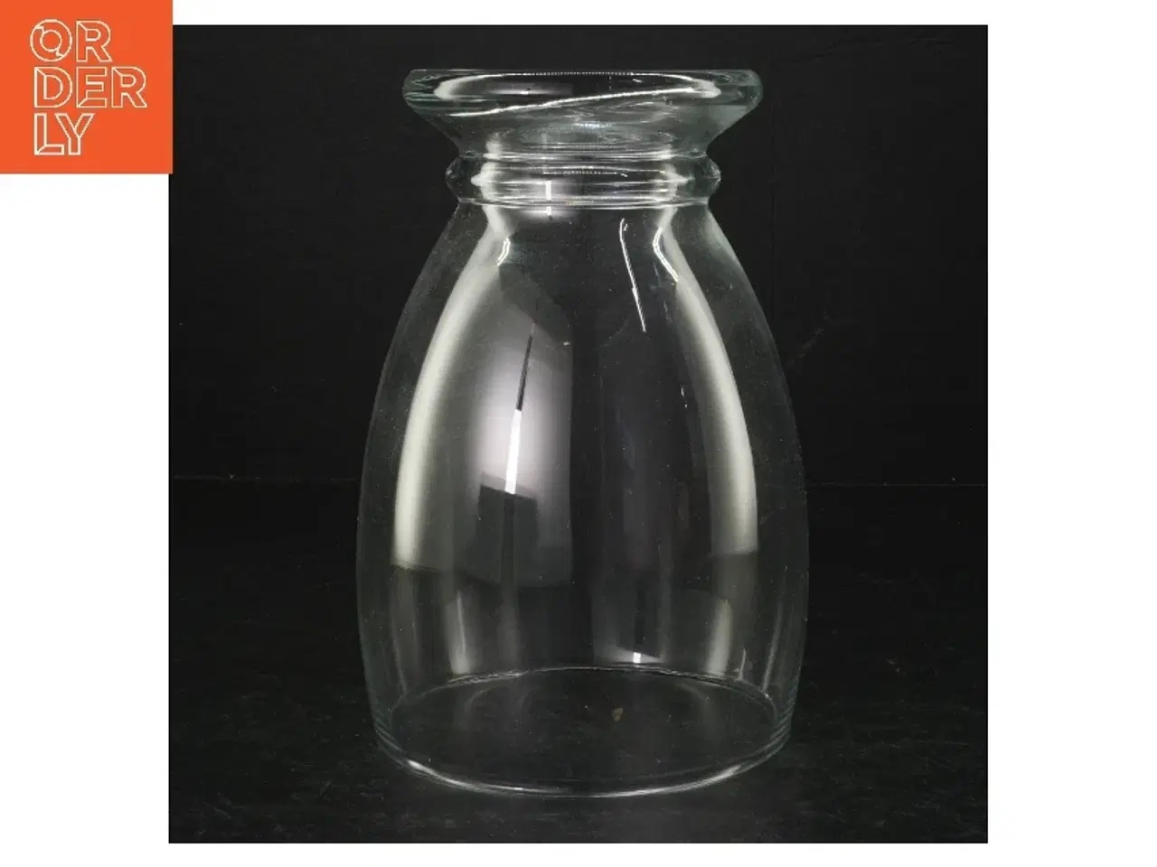 Billede 2 - Gennemsigtig glasvase (str. 19 cm)