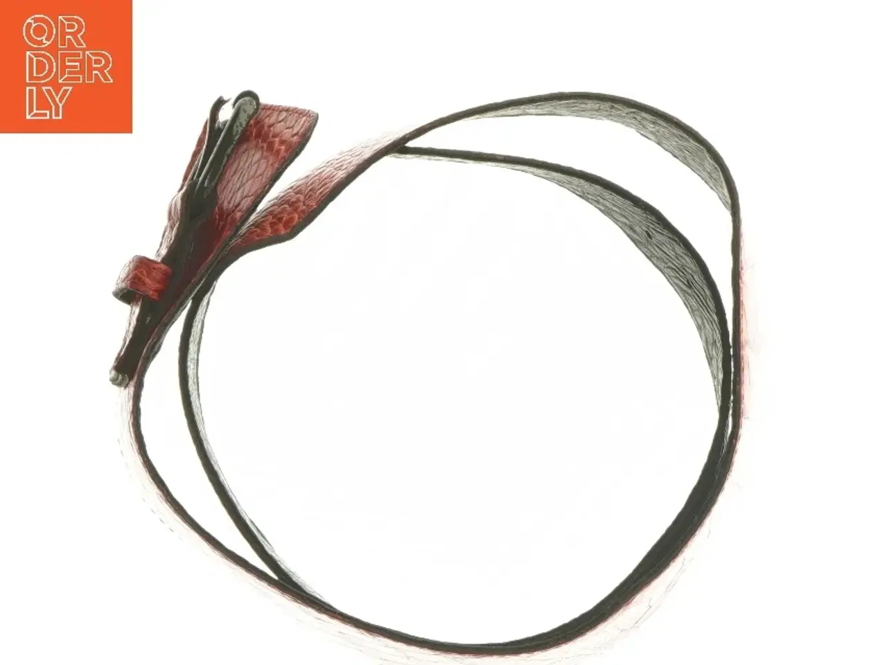 Billede 3 - Bred bælte med krokodillemønster fra Kirsten Schjønning (str. 100 cm)