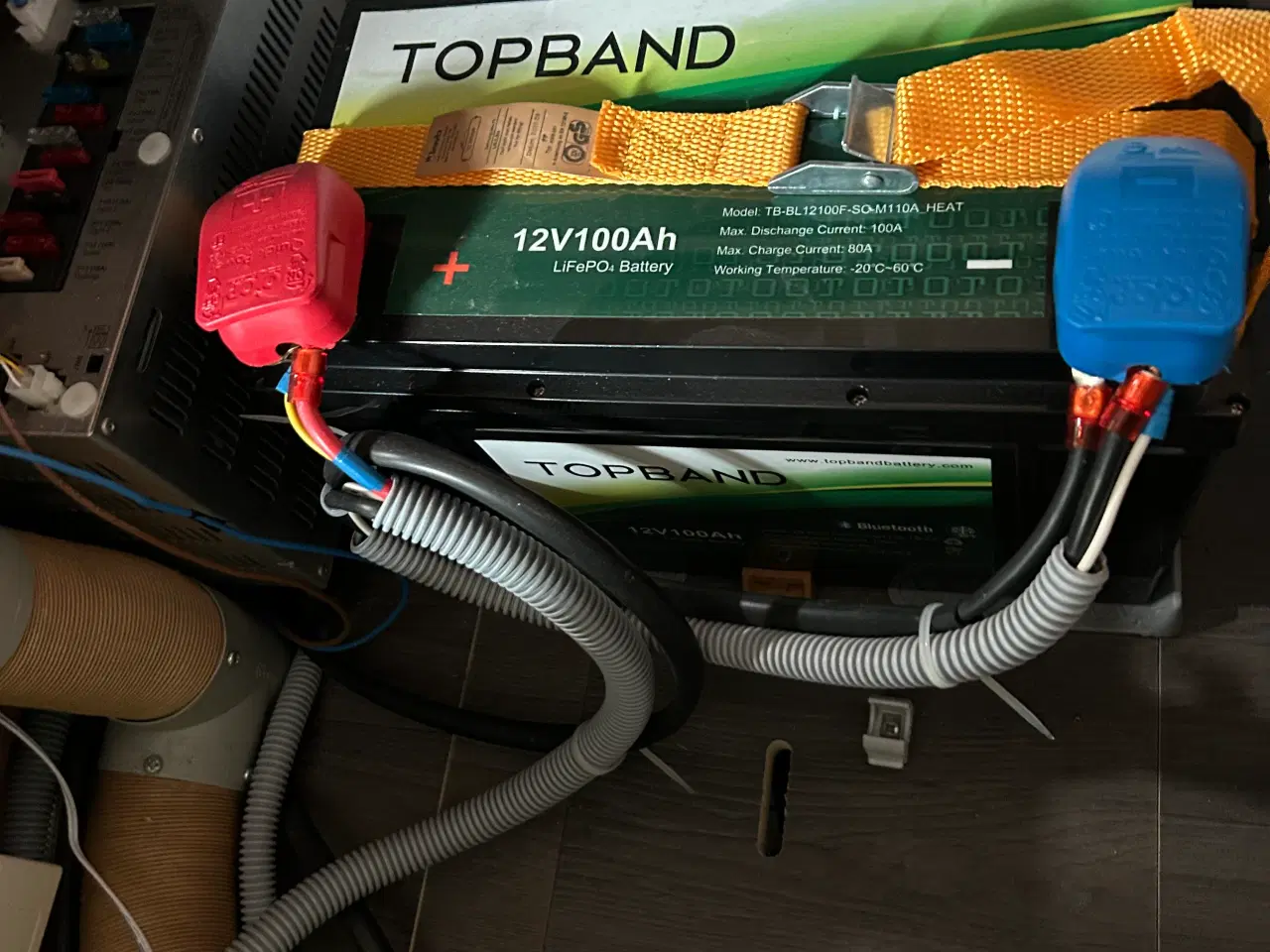 Billede 1 - Autocamper batteri 100. TOPBRAND Med boms og app