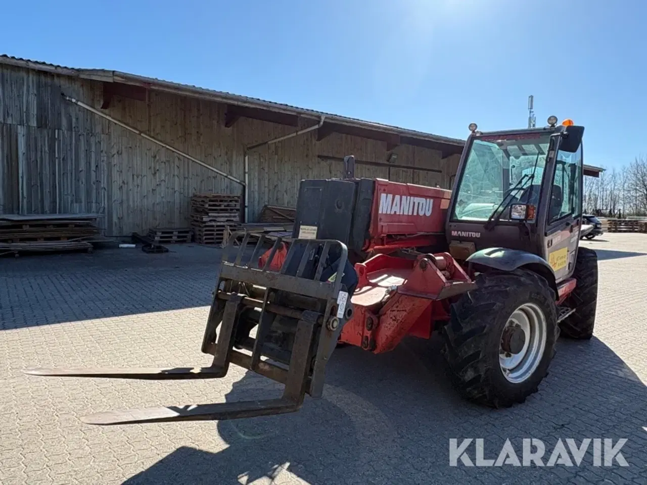 Billede 1 - Teleskoplæsser Manitou MT 1235 med gafler og kurv