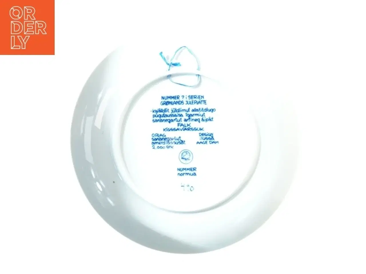 Billede 2 - Grønlandsk juleplatte, 1982 (str. Ø 20 cm)