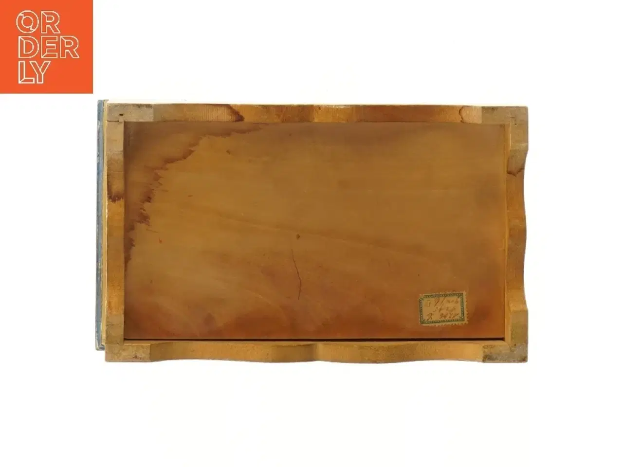 Billede 5 - Dekorativ trææske med håndmalet motiv (str. 23,5x14 cm)