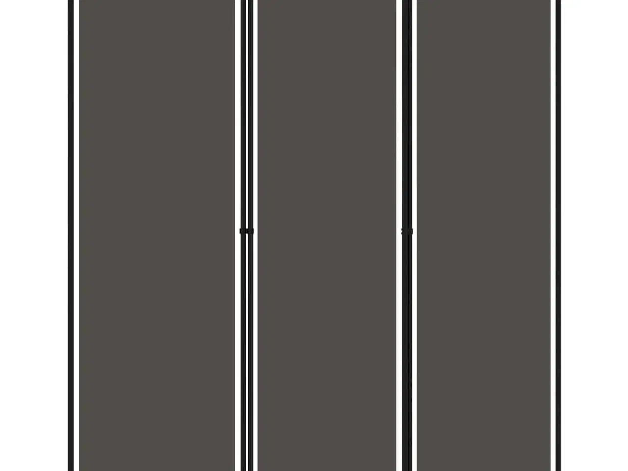 Billede 2 - 3-panels rumdeler 150 x 180 cm antracitgrå