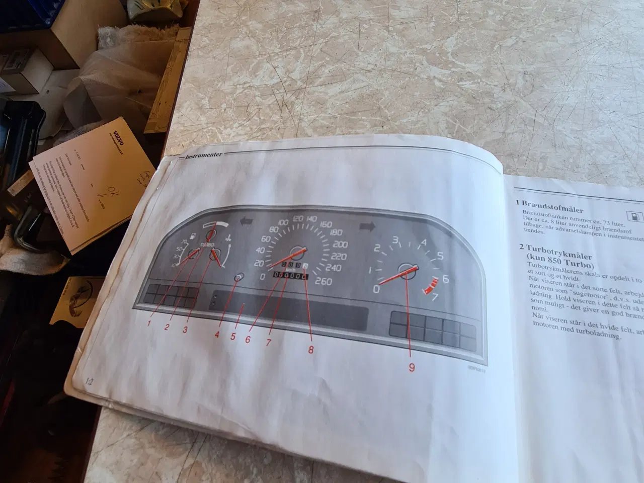 Billede 2 - Brugt instruktions bog Volvo 850