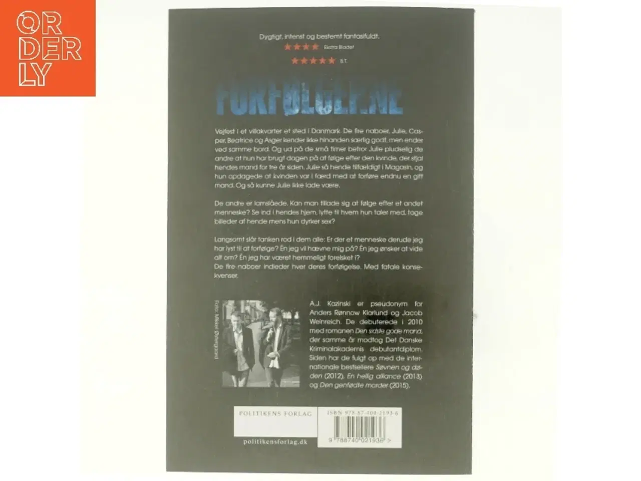 Billede 3 - Forfølgeren af A. J. Kazinski (Bog)